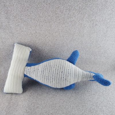 Вязаная игрушка Акула-молот, 52 см — фото 6