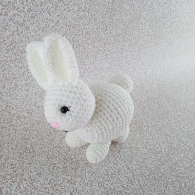 Вязаная игрушка Братцы-кролики, 18×16 см — фото 4