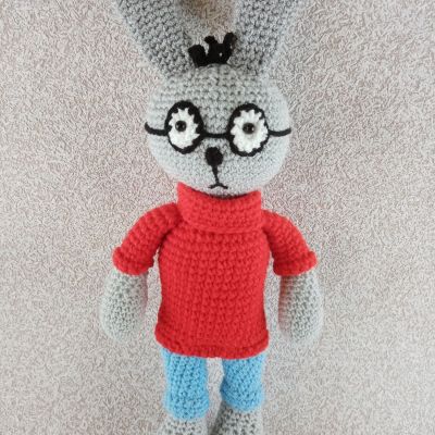 Вязаная игрушка из мультика «Винни Пух» Кролик, 46 см — фото 1