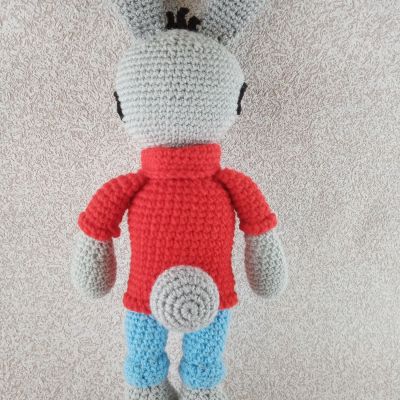 Вязаная игрушка из мультика «Винни Пух» Кролик, 46 см — фото 5