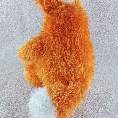 Вязаная игрушка Котик Огонёк, 28×23 см — фото 4