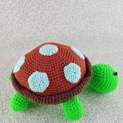 Вязаная игрушка Черепаха Маха, 31×24 см — фото 2