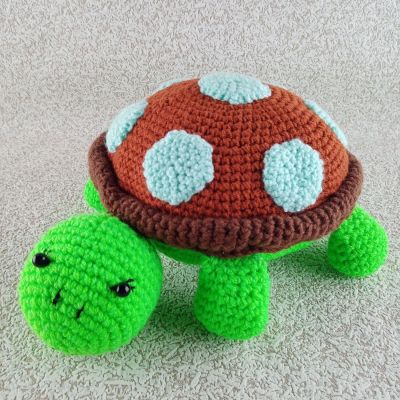 Вязаная игрушка Черепаха Маха, 31×24 см — фото 1