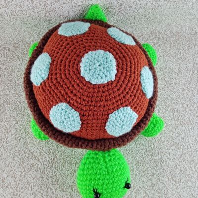 Вязаная игрушка Черепаха Маха, 31×24 см — фото 4