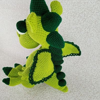 Вязаная игрушка Тоша-дракоша, 47 см — фото 4